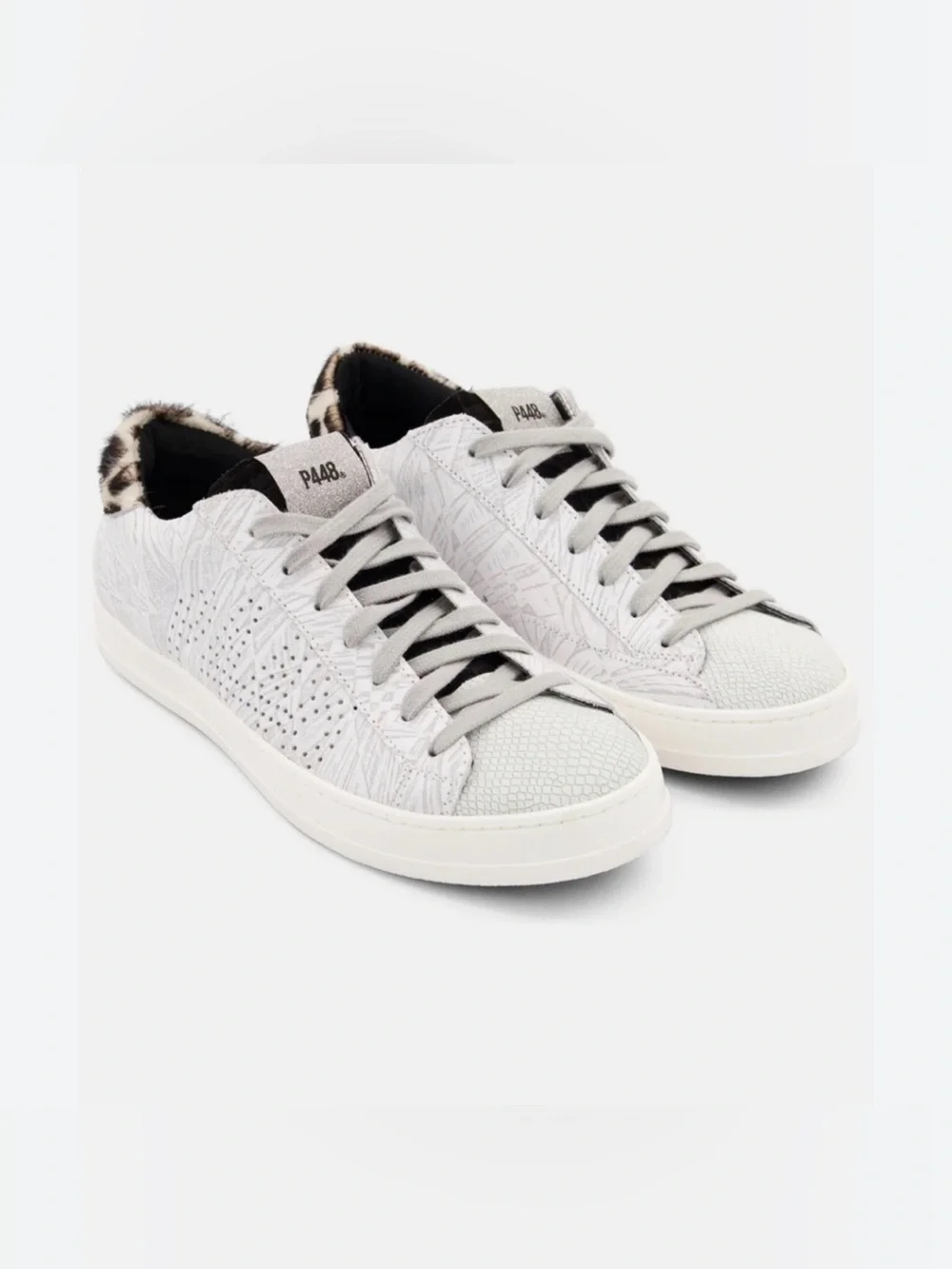 P448 John-W Dusty Giraffe Sneakers Calf Hair Size 36